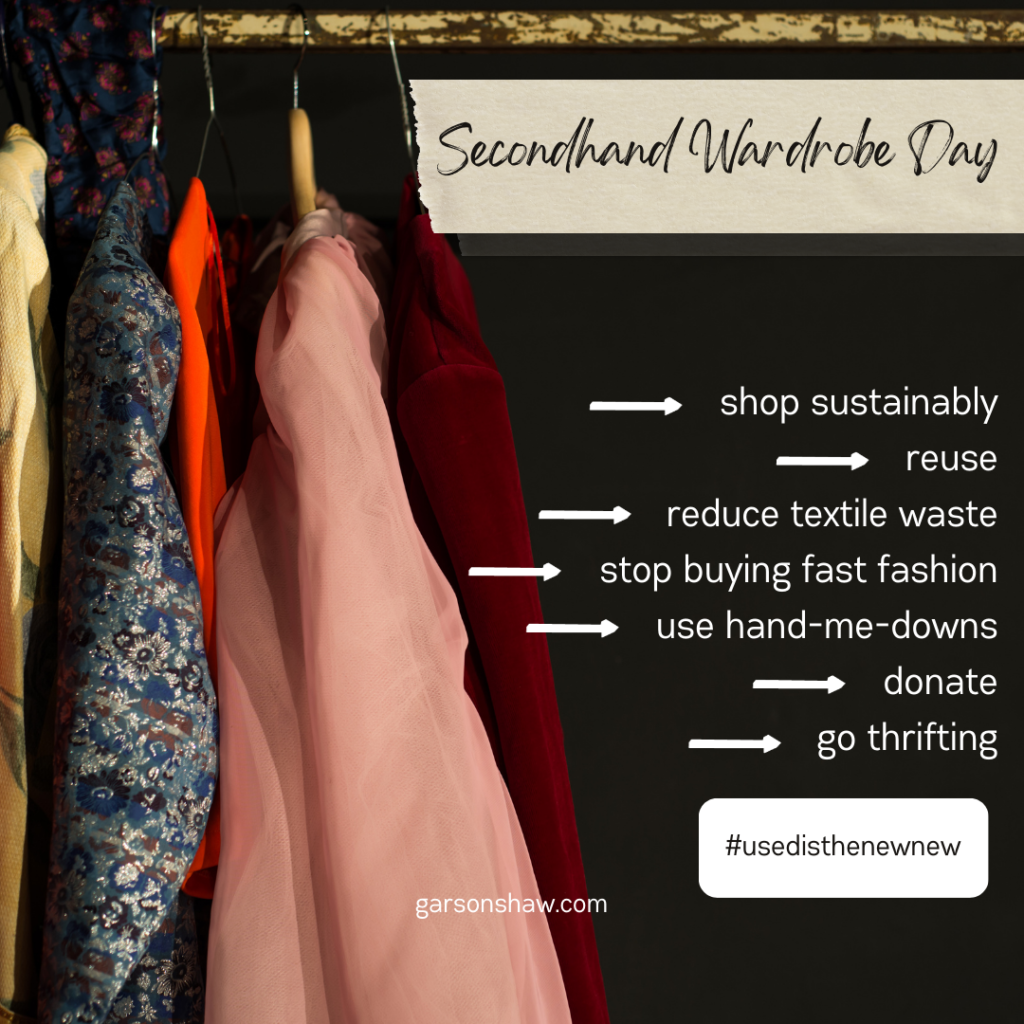 National Secondhand Wardrobe Day - Used Clothing Brokers | Garson & Shaw